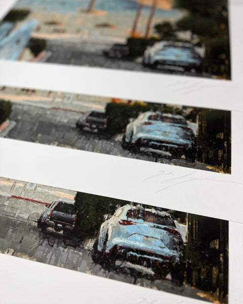 "Moonlight Beach from 5th Street" Limited Edition Print